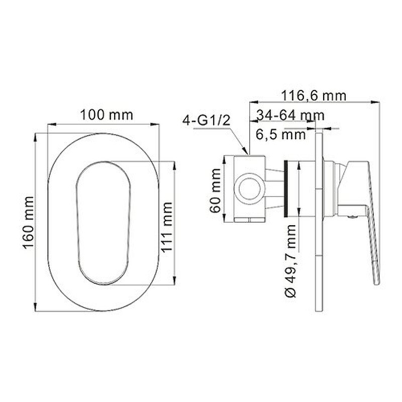 Душевая система WasserKRAFT A12030
