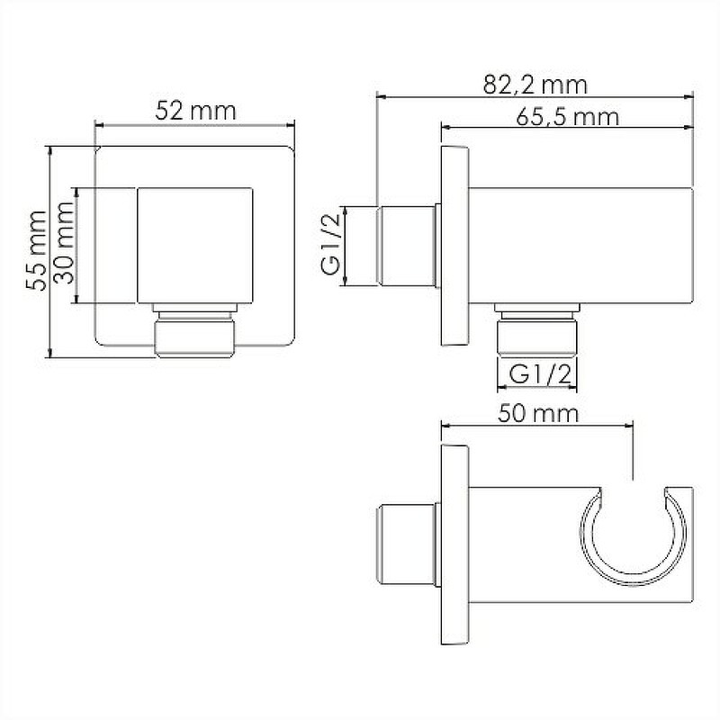 Гигиенический душ WasserKRAFT A08657