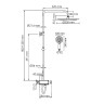 Душевая система WasserKRAFT A113.116.058.CH Thermo с термостатом