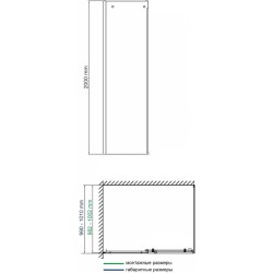 Душевая стенка WasserKRAFT Vils 100 56R10-RP100