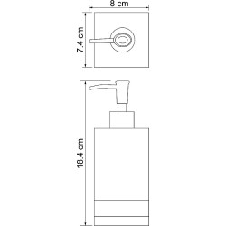 Дозатор для жидкого мыла WasserKRAFT Inn K-4399