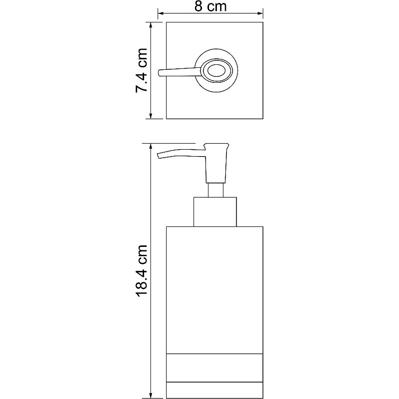 Дозатор для жидкого мыла WasserKRAFT Inn K-4399