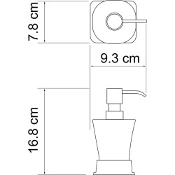Дозатор для жидкого мыла WasserKRAFT Amper K-5499N