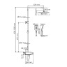 Душевая система WasserKRAFT A113.118.126.CH Thermo с термостатом