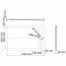 Душевой поддон из искусственного камня WasserKRAFT Mindel 120х80 85T06