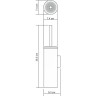 Ершик для унитаза WasserKRAFT K-1087W