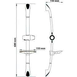 Душевая штанга WasserKRAFT A006