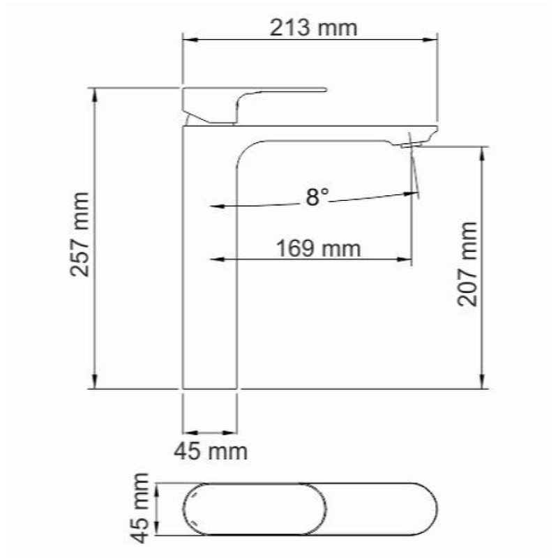 Смеситель для раковины WasserKRAFT Elbе 7403H