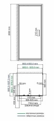 Душевой уголок WasserKRAFT Salm 90x100 27I18