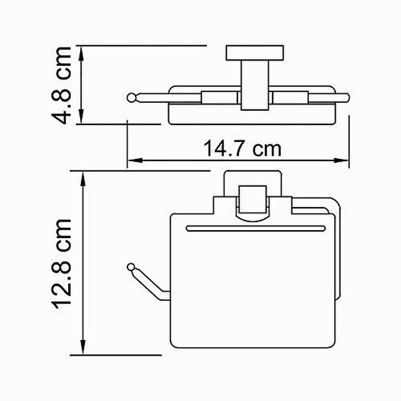 Держатель туалетной бумаги WasserKRAFT Lippe K-6525 с крышкой