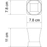 Стакан для зубных щеток WasserKRAFT Amper K-5428N