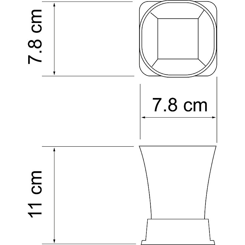 Стакан для зубных щеток WasserKRAFT Amper K-5428N