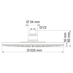 Верхний душ WasserKRAFT A067