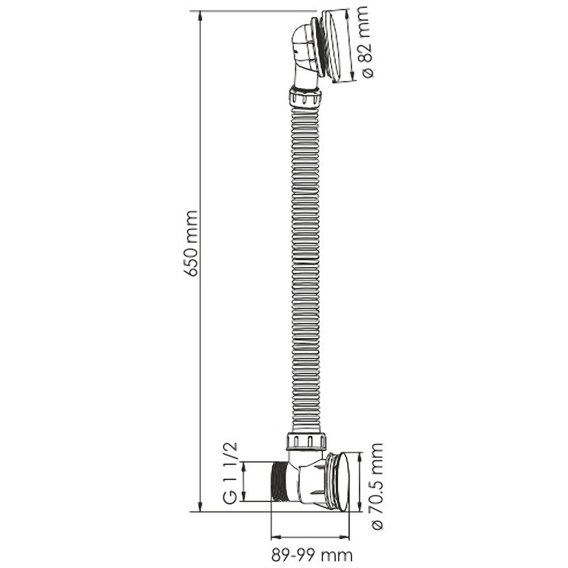 слив-перелив WasserKRAFT Exter A054 click-clack