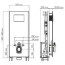 монтажная рама WasserKRAFT Glan 66TLT.010.ME.BL.WH02 для унитаза