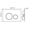 монтажная рама WasserKRAFT Glan 66TLT.010.ME.BL.WH02 для унитаза