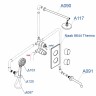 Душевая система WasserKRAFT A178644 Thermo с термостатом