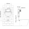 смывной бачок WasserKRAFT Aller 10TLT.031.ME.MB03 для унитаза
