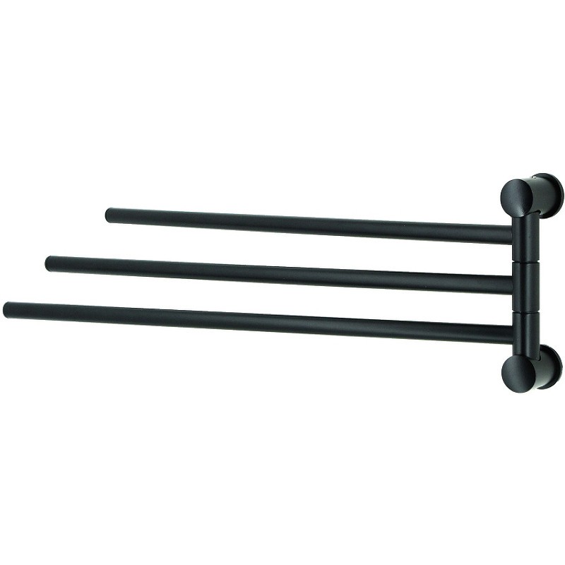 Полотенцедержатель WasserKRAFT K-1033BLACK поворотный