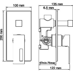 Душевая система WasserKRAFT Alme A16590
