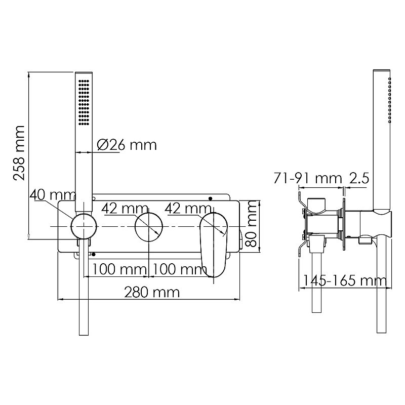 Душевая система WasserKRAFT A16116