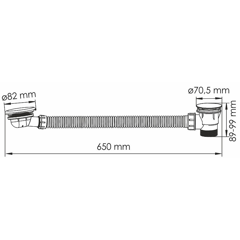 слив-перелив WasserKRAFT A333 click-clack