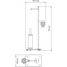 Напольная стойка WasserKRAFT K-1264NICKEL