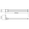Полотенцедержатель WasserKRAFT Lopau K-6031 поворотный