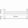 Полотенцедержатель WasserKRAFT Exter K-5240 двойной