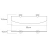 Стеклянная полка WasserKRAFT Tauber K-64424