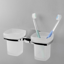 Стакан для зубных щеток WasserKRAFT Wern K-2528D двойной