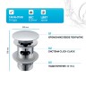 донный клапан WasserKRAFT A024 click-clack