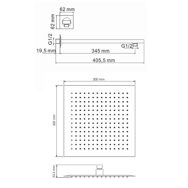 Душевая система WasserKRAFT A16162