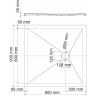Душевой поддон из искусственного камня WasserKRAFT Aller 90x90 10T03