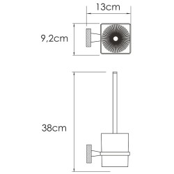 Ершик для унитаза WasserKRAFT Tauber K-64427