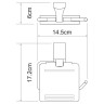 Держатель туалетной бумаги WasserKRAFT Leine K-5025W с крышкой