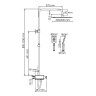 Душевая система WasserKRAFT Abens A114.162.130.CB Thermo с термостатом