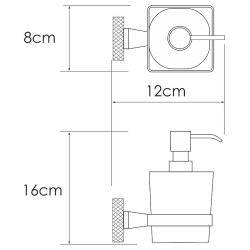 Дозатор для жидкого мыла WasserKRAFT Tauber K-64499
