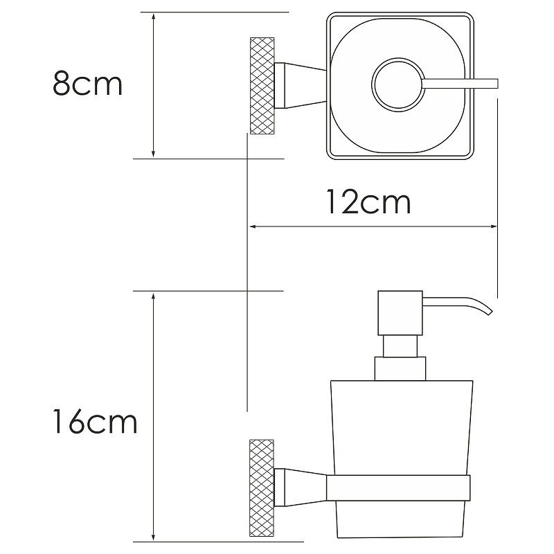 Дозатор для жидкого мыла WasserKRAFT Tauber K-64499