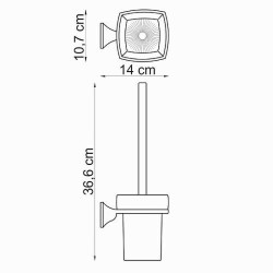Ершик для унитаза WasserKRAFT Wern K-2527