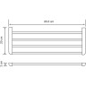 Полка для полотенец WasserKRAFT Kammel K-8311