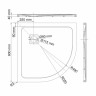 Душевой поддон из искусственного камня WasserKRAFT Rhin 90x90 44T01