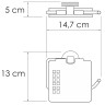Держатель туалетной бумаги WasserKRAFT Tauber K-64425 с крышкой