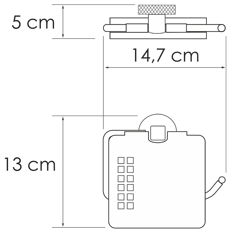 Держатель туалетной бумаги WasserKRAFT Tauber K-64425 с крышкой