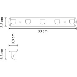 Вешалка для полотенец WasserKRAFT Kammel K-8375