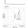 Душевой поддон из искусственного камня WasserKRAFT Dill 90x90 61T03