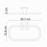 Кольцо для полотенец WasserKRAFT Wern K-2560