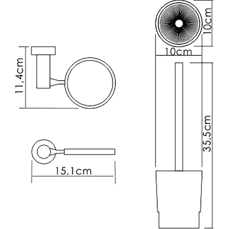 Ершик для унитаза WasserKRAFT K-28227