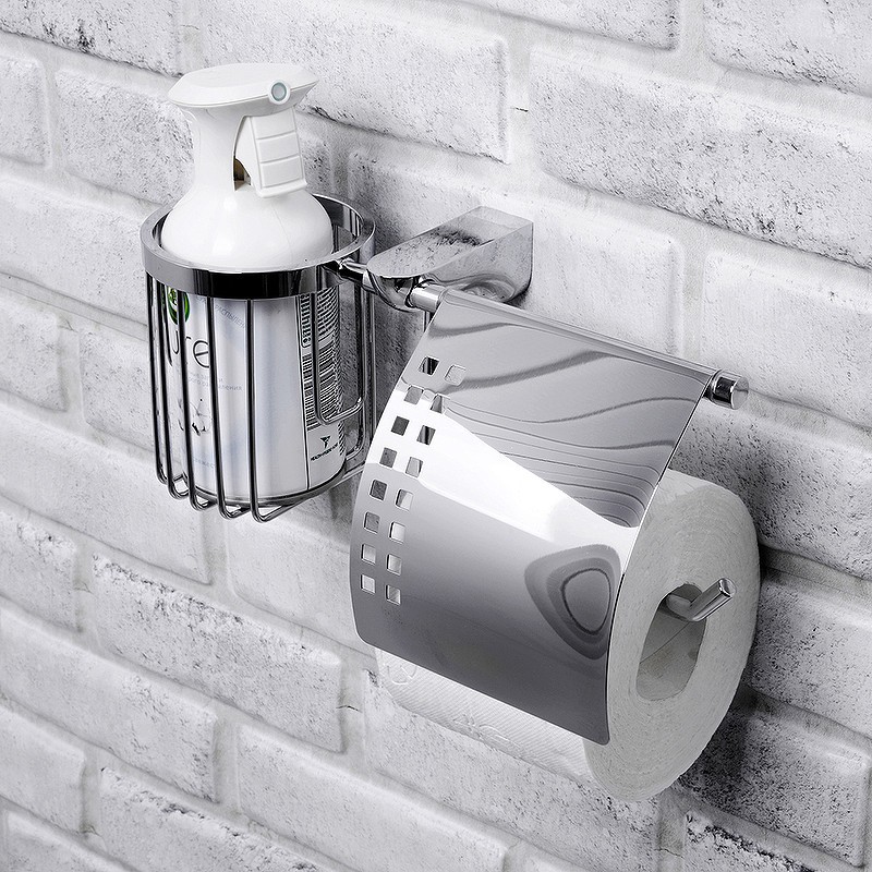 Держатель туалетной бумаги и освежителя воздуха WasserKRAFT Kammel K-8359 с крышкой