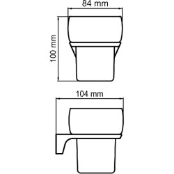 Стакан для зубных щеток WasserKRAFT Wiese K-8928